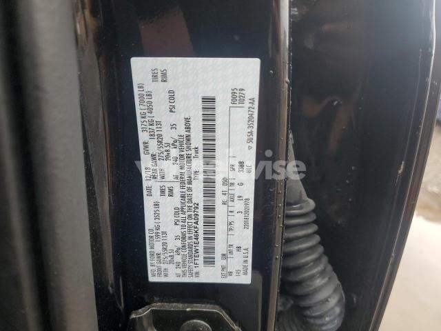Photo 2 of 2019 FORD F150 SUPERCREW (VIN 1FTEW1E46KFA09792)