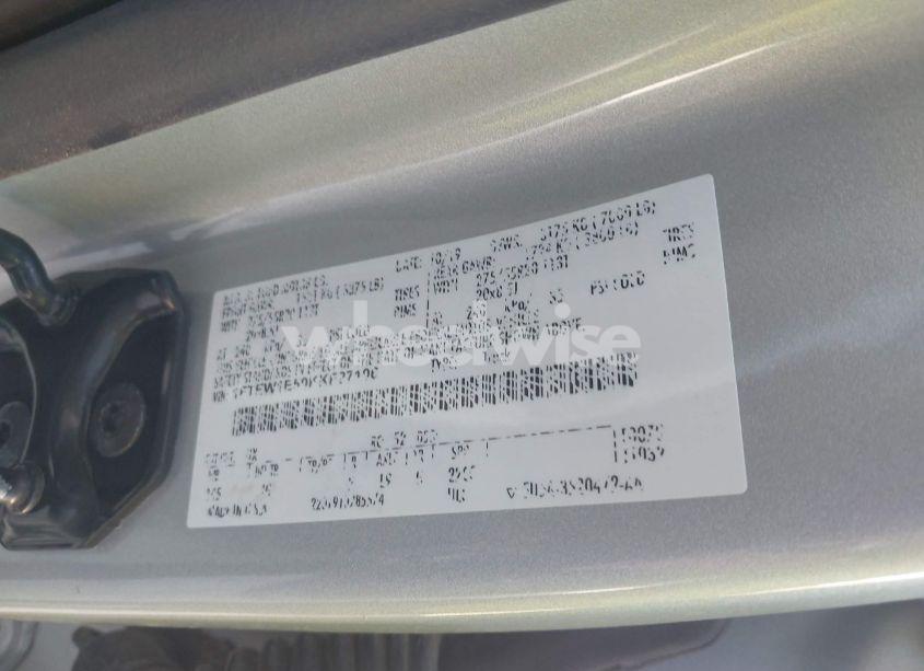 Photo 9 of 2019 Ford F150 SUPERCREW (VIN 1FTEW1E50KKF27106)