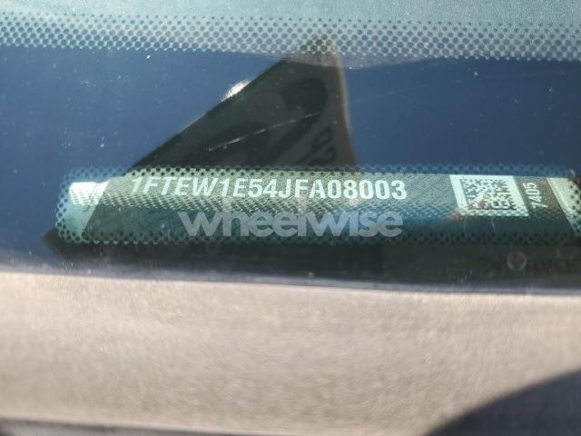 Photo 5 of 2018 FORD F150 SUPERCREW (VIN 1FTEW1E54JFA08003)