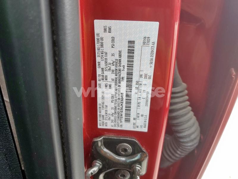 Photo 7 of 2018 FORD F150 SUPERCREW (VIN 1FTEW1E56JKE92408)