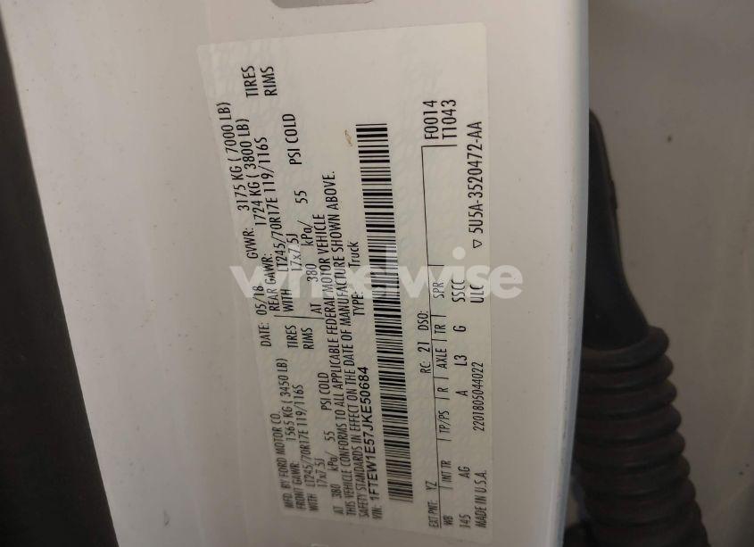 Photo 9 of 2018 Ford F-150 XL (VIN 1FTEW1E57JKE50684)