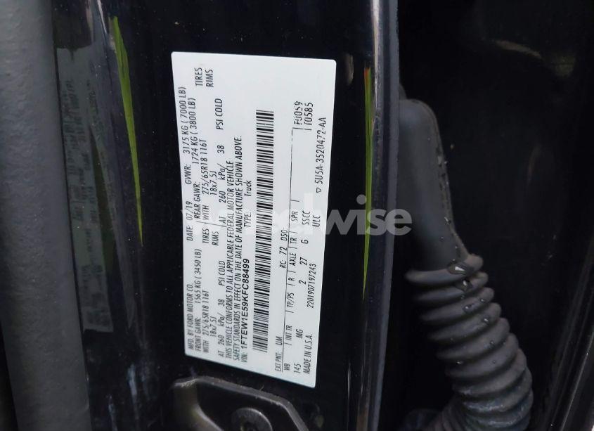 Photo 9 of 2019 Ford F-150 XLT (VIN 1FTEW1E59KFC88499)