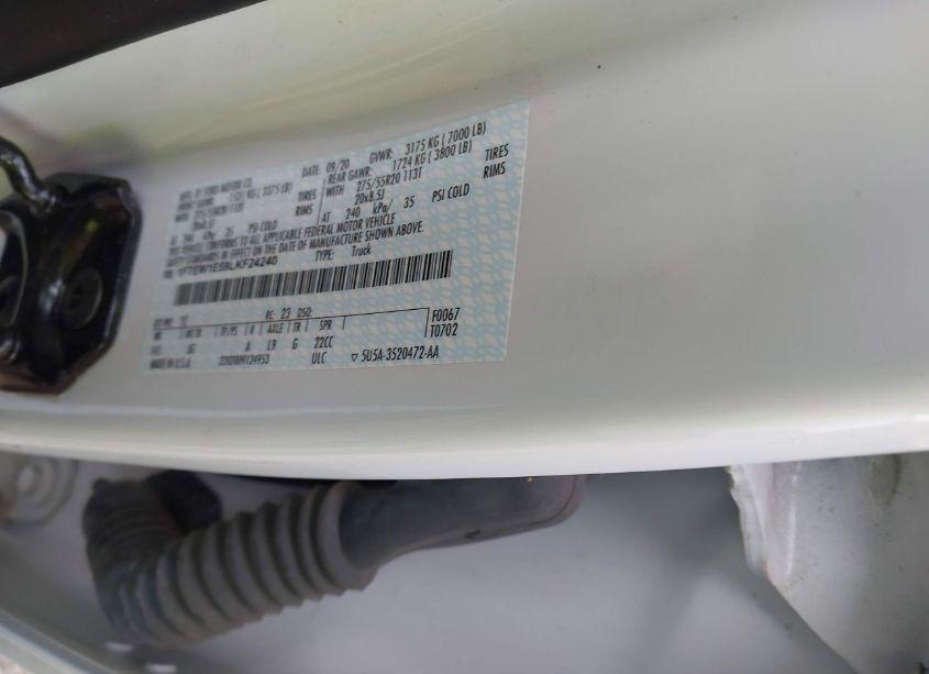 Photo 9 of 2020 Ford F-150 XL (VIN 1FTEW1E59LKF24240)