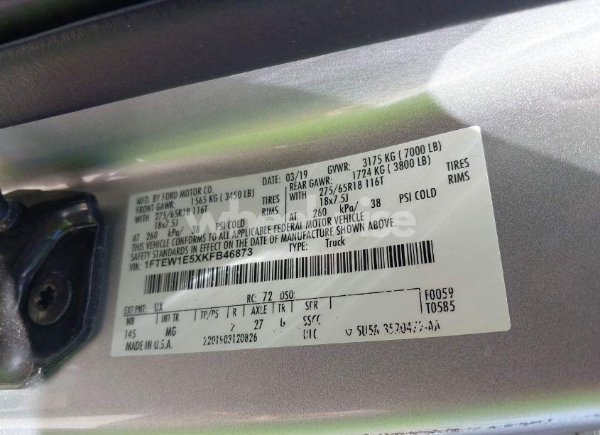 Photo 9 of 2019 Ford F-150 XLT (VIN 1FTEW1E5XKFB46873)