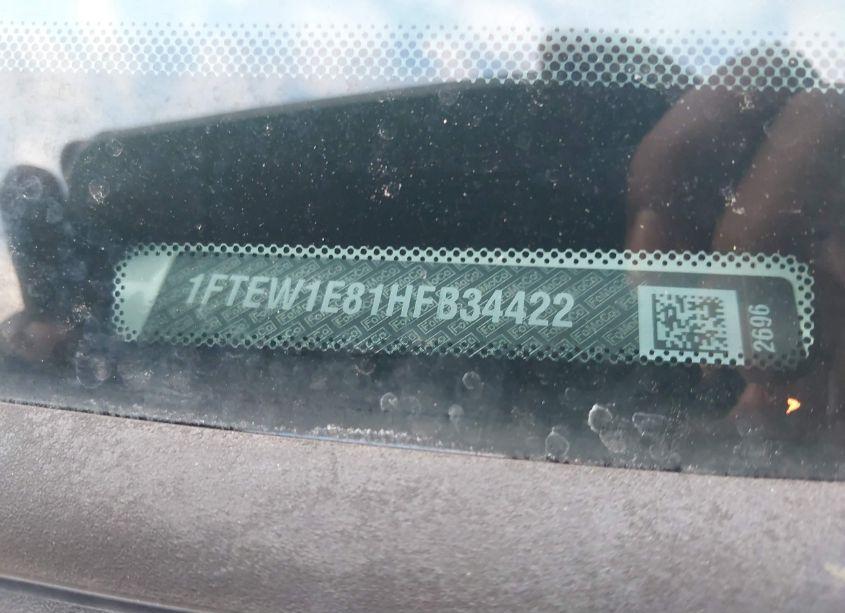 Photo 9 of 2017 Ford F-150 XLT (VIN 1FTEW1E81HFB34422)