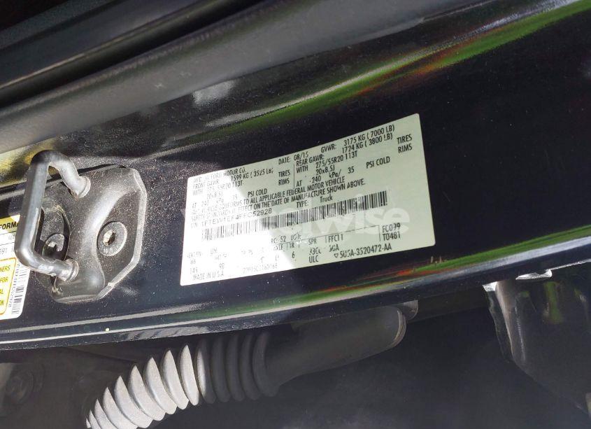 Photo 9 of 2015 Ford F-150 PLATINUM (VIN 1FTEW1EF4FFC52928)