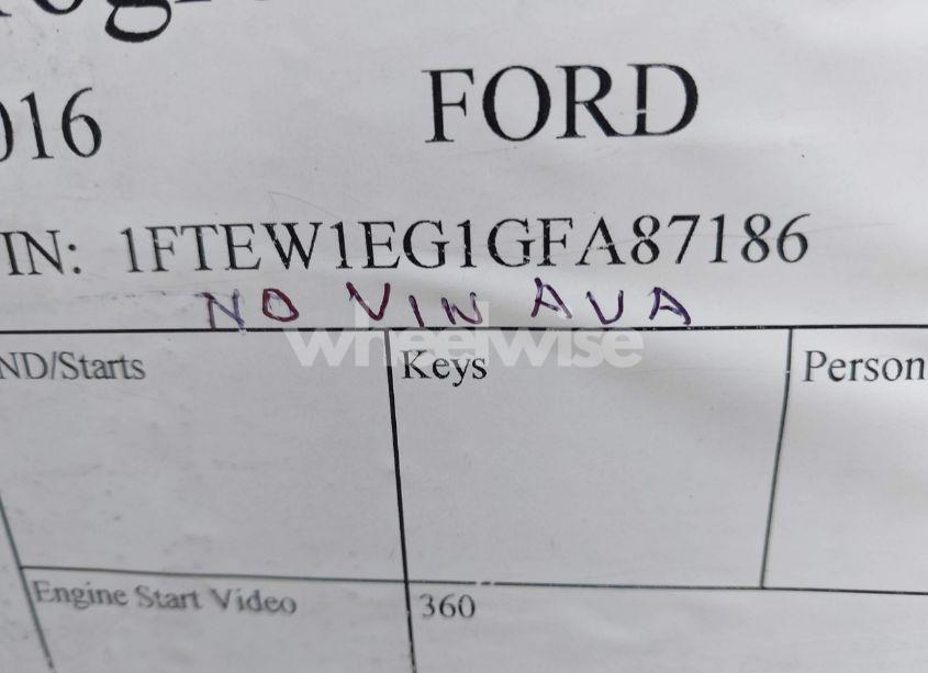 Photo 9 of 2016 Ford F-150 XLT (VIN 1FTEW1EG1GFA87186)