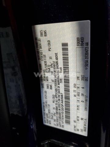 Photo 5 of 2016 FORD F150 SUPERCREW (VIN 1FTEW1EG2GFA65987)