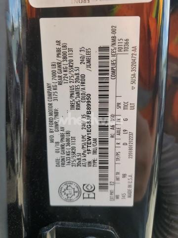 Photo 7 of 2018 FORD F150 SUPERCREW (VIN 1FTEW1EG8JFB89950)