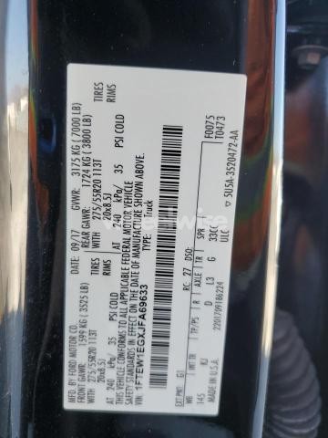 Photo 11 of 2018 FORD F150 SUPERCREW (VIN 1FTEW1EGXJFA69633)