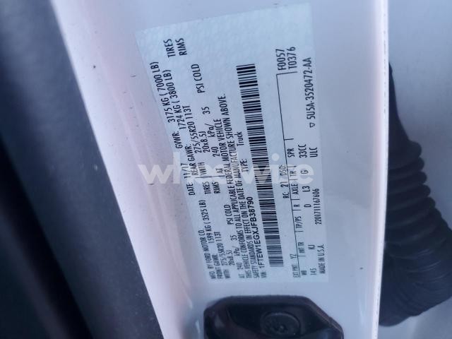 Photo 5 of 2018 FORD F150 SUPERCREW (VIN 1FTEW1EGXJFB38790)