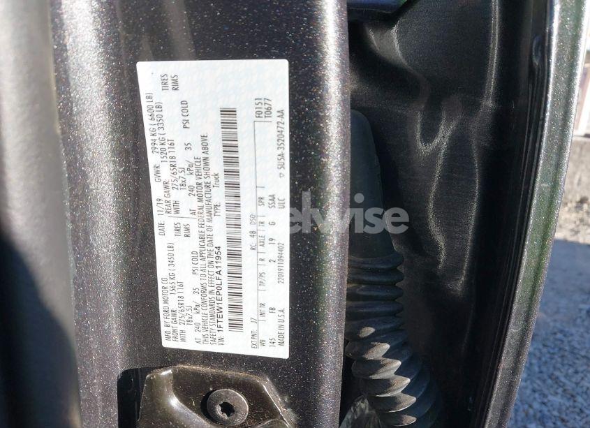 Photo 9 of 2020 Ford F-150 XLT (VIN 1FTEW1EP0LFA11954)