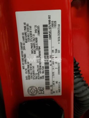 Photo 5 of 2020 FORD F150 SUPERCREW (VIN 1FTEW1EP2LFB56784)