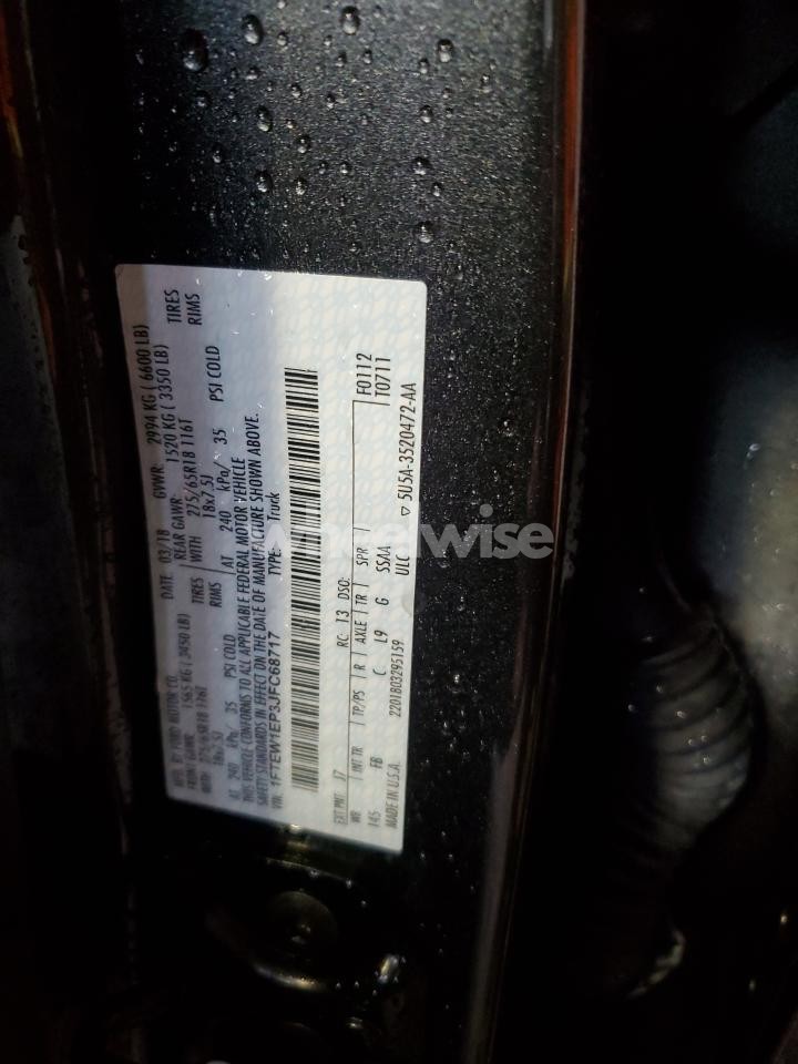 Photo 12 of 2018 FORD F150 SUPERCREW (VIN 1FTEW1EP3JFC68717)