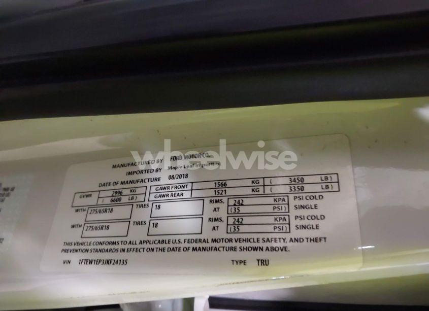 Photo 9 of 2018 Ford F-150 XLT (VIN 1FTEW1EP3JKF24135)