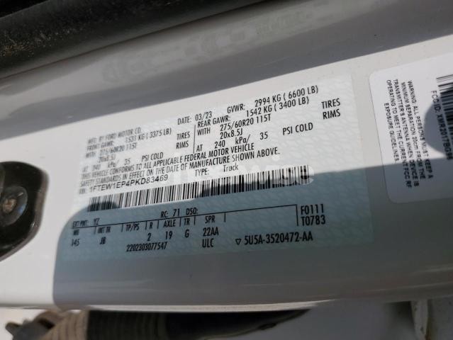 Photo 2 of 2023 FORD F150 SUPERCREW (VIN 1FTEW1EP4PKD83469)