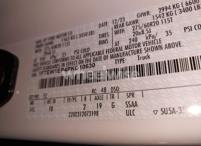 Photo 9 of 2023 Ford F-150 XLT (VIN 1FTEW1EP4PKG10630)