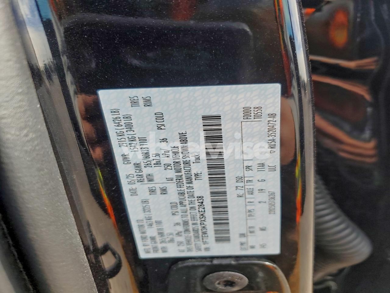 Photo 13 of 2025 FORD F150 XLT (VIN 1FTEW3KPXSKE28438)