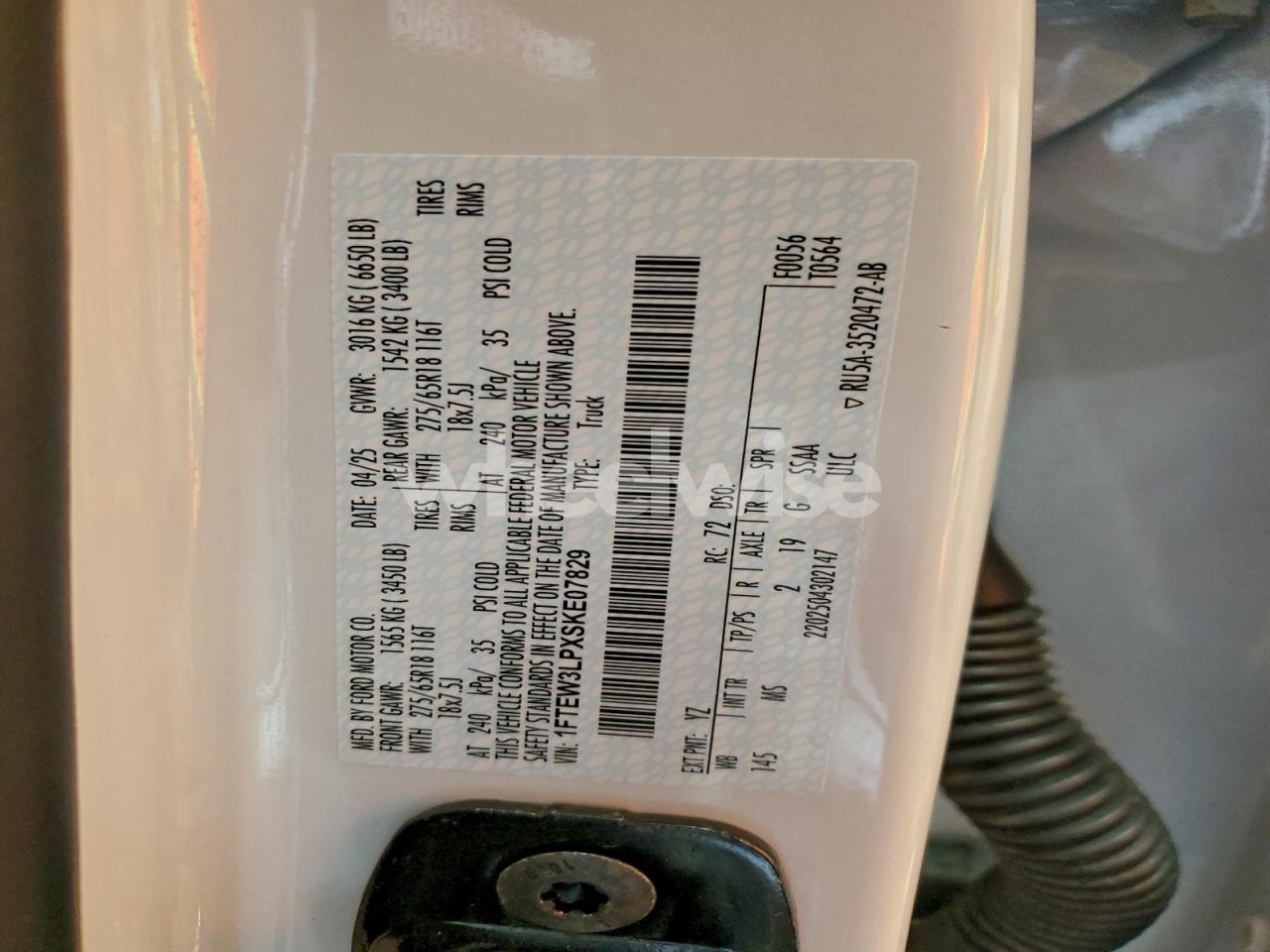 Photo 13 of 2025 FORD F150 XLT (VIN 1FTEW3LPXSKE07829)