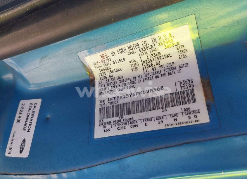 Photo 9 of 1993 Ford F150 N/A (VIN 1FTEX15Y5PKB08568)