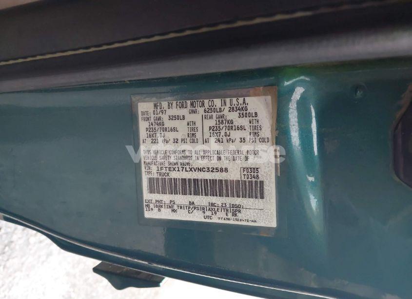 Photo 9 of 1997 Ford F-150 LARIAT/XL/XLT (VIN 1FTEX17LXVNC32588)