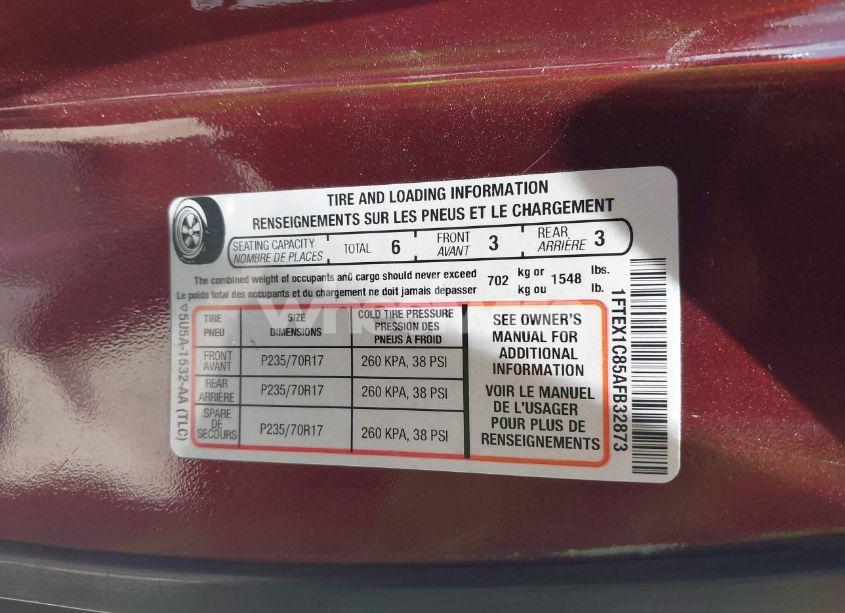 Photo 9 of 2010 Ford F-150 XLT (VIN 1FTEX1C85AFB32873)