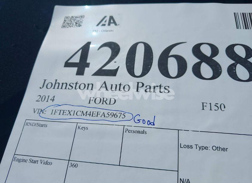 Photo 9 of 2014 Ford F-150 XL (VIN 1FTEX1CM4EFA59675)