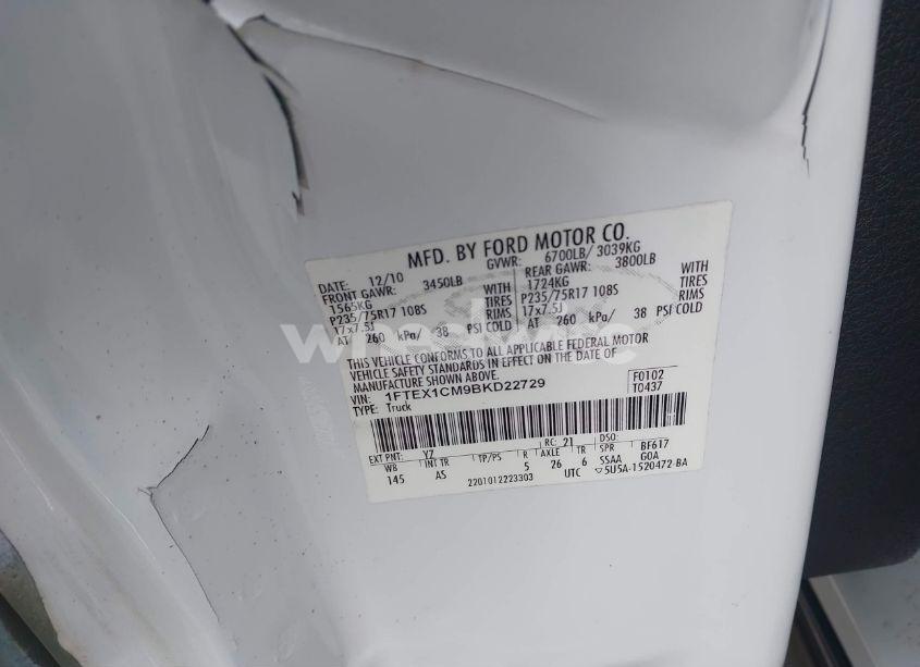 Photo 9 of 2011 Ford F-150 XL (VIN 1FTEX1CM9BKD22729)