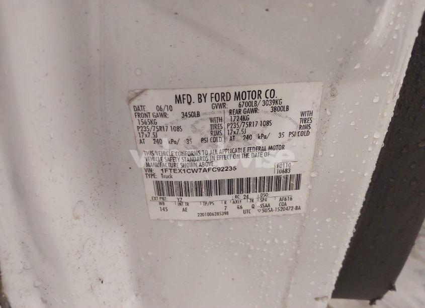 Photo 9 of 2010 Ford F-150 STX/XL (VIN 1FTEX1CW7AFC92235)