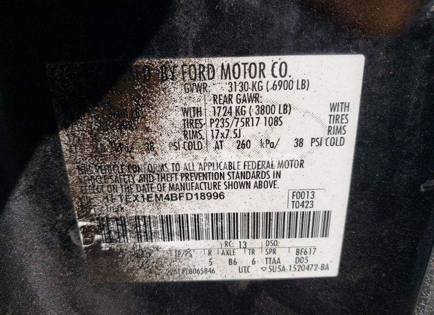 Photo 9 of 2011 Ford F-150 XL (VIN 1FTEX1EM4BFD18996)