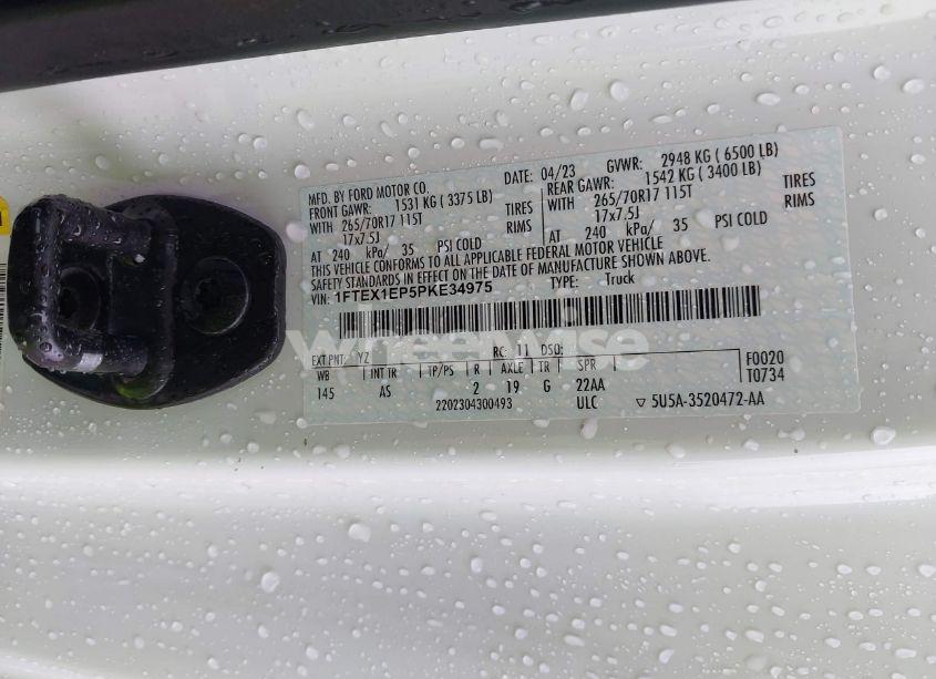 Photo 9 of 2023 Ford F-150 XL (VIN 1FTEX1EP5PKE34975)