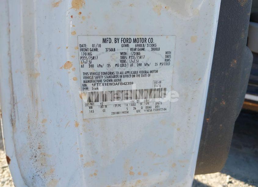 Photo 9 of 2010 Ford F-150 STX/XL (VIN 1FTEX1EW3AFB42359)