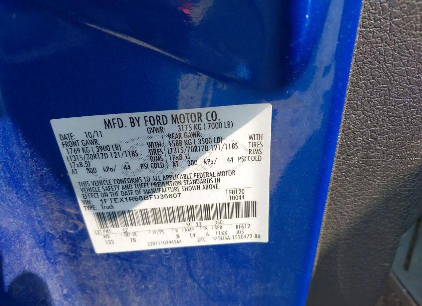 Photo 9 of 2011 Ford F-150 SVT RAPTOR (VIN 1FTEX1R68BFD36607)