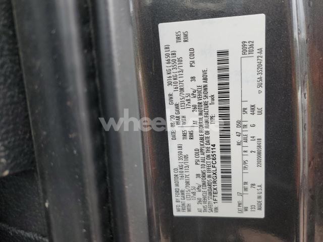 Photo 7 of 2020 FORD F150 RAPTOR (VIN 1FTEX1RGXLFC65114)