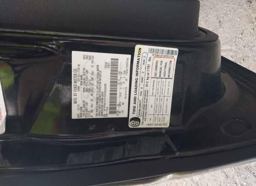 Photo 9 of 2013 Ford F-150 XLT (VIN 1FTFW1CF1DFB22206)