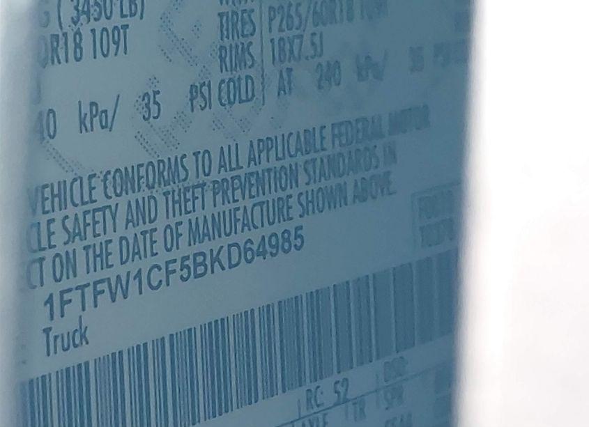 Photo 9 of 2011 Ford F-150 XLT (VIN 1FTFW1CF5BKD64985)