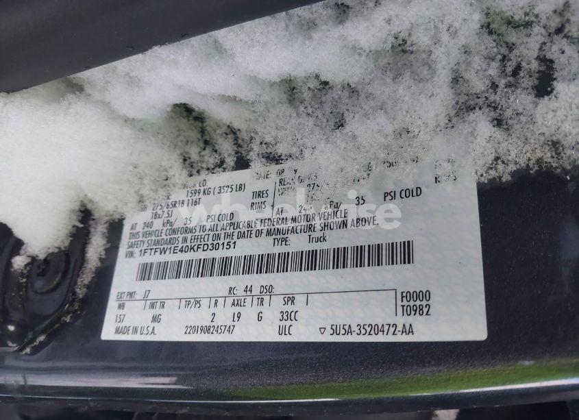 Photo 9 of 2019 Ford F-150 XLT (VIN 1FTFW1E40KFD30151)