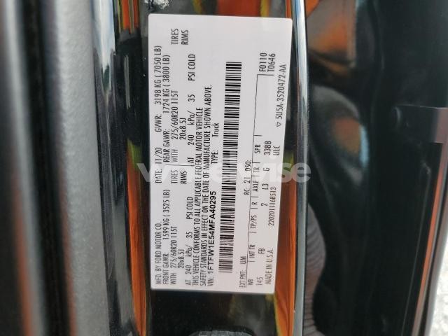 Photo 6 of 2021 FORD F150 SUPERCREW (VIN 1FTFW1E54MFA40295)