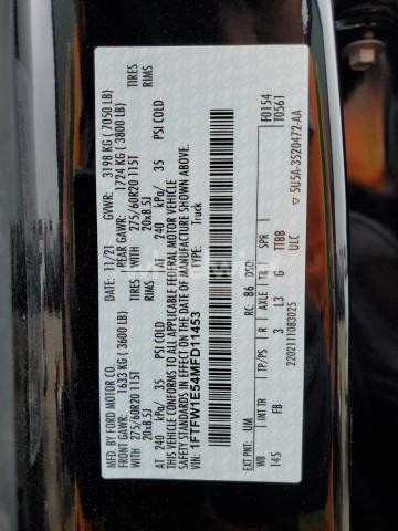 Photo 10 of 2021 FORD F150 SUPERCREW (VIN 1FTFW1E54MFD11453)