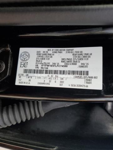 Photo 4 of 2020 FORD F150 SUPERCREW (VIN 1FTFW1E57LFC74588)