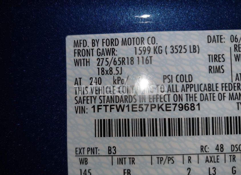 Photo 9 of 2023 Ford F-150 XLT (VIN 1FTFW1E57PKE79681)