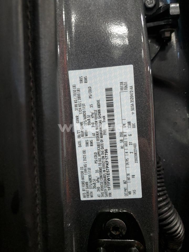 Photo 13 of 2023 FORD F150 SUPERCREW (VIN 1FTFW1E57PKF17796)
