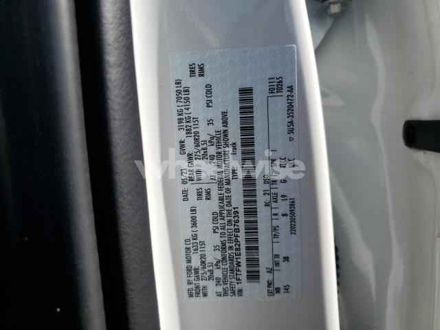 Photo 3 of 2023 FORD F150 SUPERCREW (VIN 1FTFW1E82PFB76391)