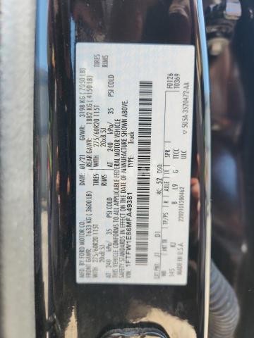 Photo 6 of 2021 FORD F150 SUPERCREW (VIN 1FTFW1E86MFA49381)