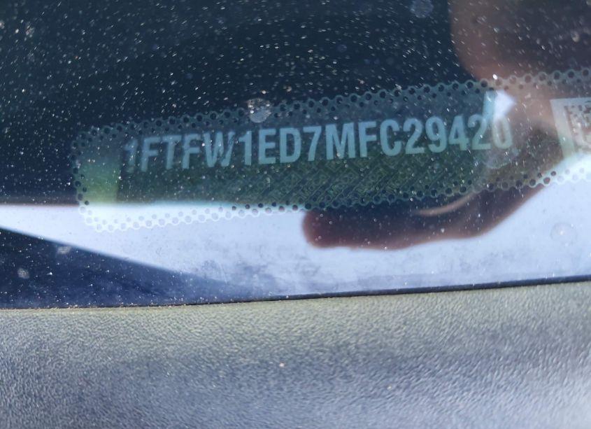 Photo 9 of 2021 Ford F-150 LARIAT (VIN 1FTFW1ED7MFC29420)