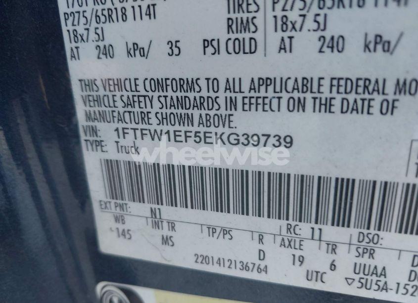 Photo 9 of 2014 Ford F-150 XLT (VIN 1FTFW1EF5EKG39739)