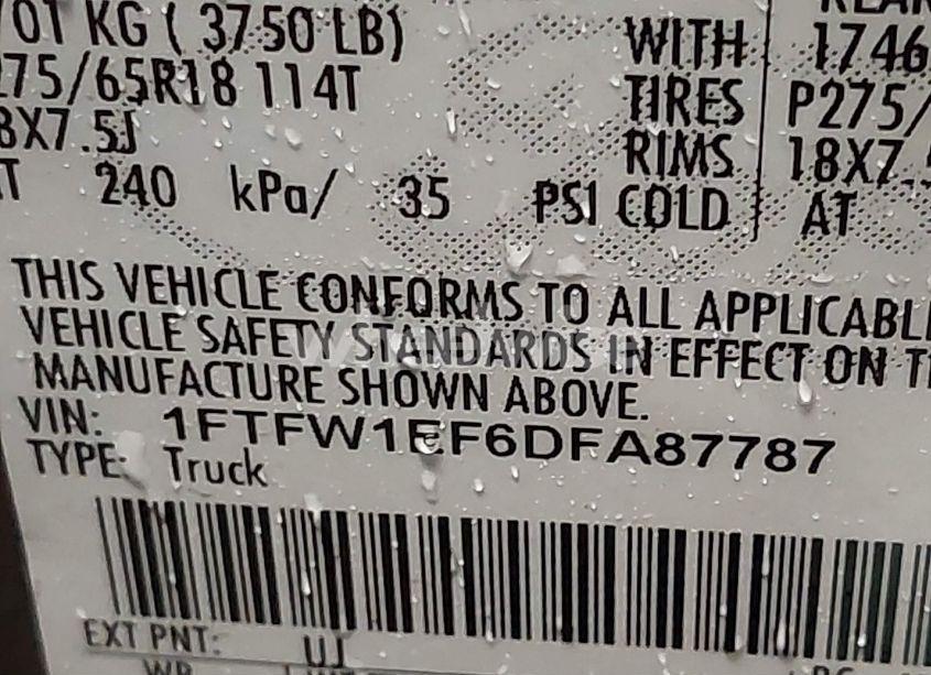 Photo 9 of 2013 Ford F-150 XLT (VIN 1FTFW1EF6DFA87787)