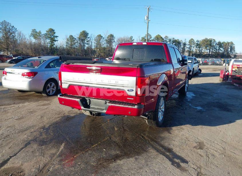 Photo 4 of 2018 Ford F-150 PLATINUM (VIN 1FTFW1EG4JFD22269)