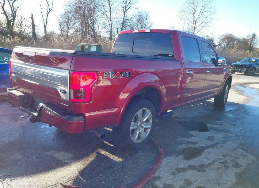 Photo 4 of 2018 Ford F-150 PLATINUM (VIN 1FTFW1EG8JFA59316)