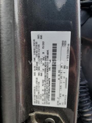 Photo 9 of 2020 FORD F150 RAPTOR (VIN 1FTFW1RG6LFA94479)